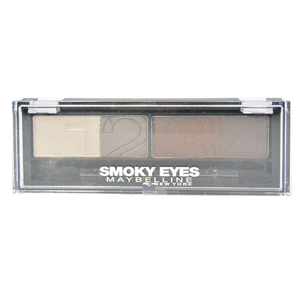 Paleta farduri ce contine highlighter si liner Maybelline Eyestudio Smoky Eyes, Natural Smokes, 4 nuante