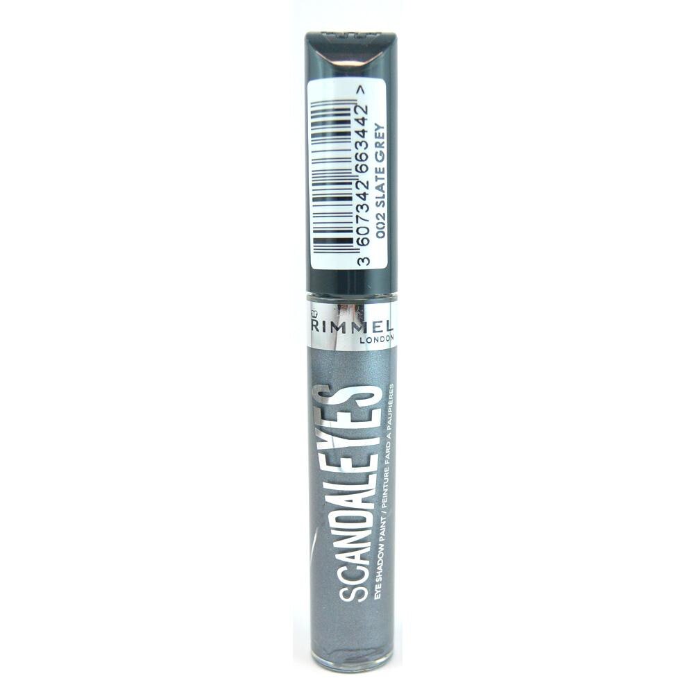 Fard lichid Rimmel Scandaleyes Shadow Paint, Slate Grey, Gri Nuanta Metalizata