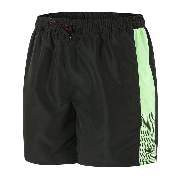 Плувни шорти Speedo Sport Vibe 16" за мъже, Черен/Зелен, M