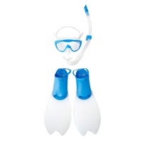 Set inot Speedo Glide Scuba pentru copii, Albastru, 36-38