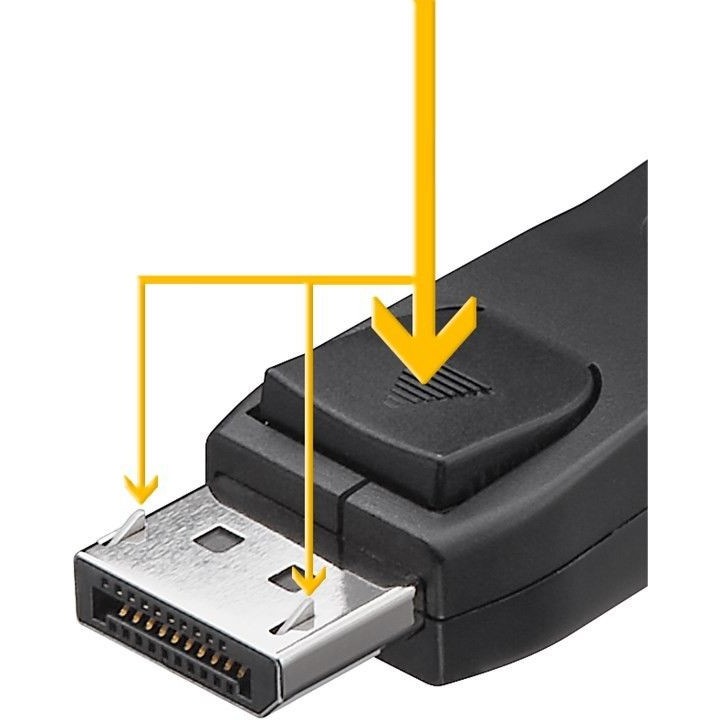 Goobay Displayport apa-apa V1.1 nikelezett csatlakozóval kábel, 2m