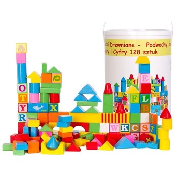 Set de constructie didactic pentru copii 128 piese din Lemn Natural, Activitati didactice, Forme geometrice, Shape Bucket Set de constructie didactic pentru copii 128 piese din Lemn Natural, Activitati didactice, Forme geometrice, Shape Bucket