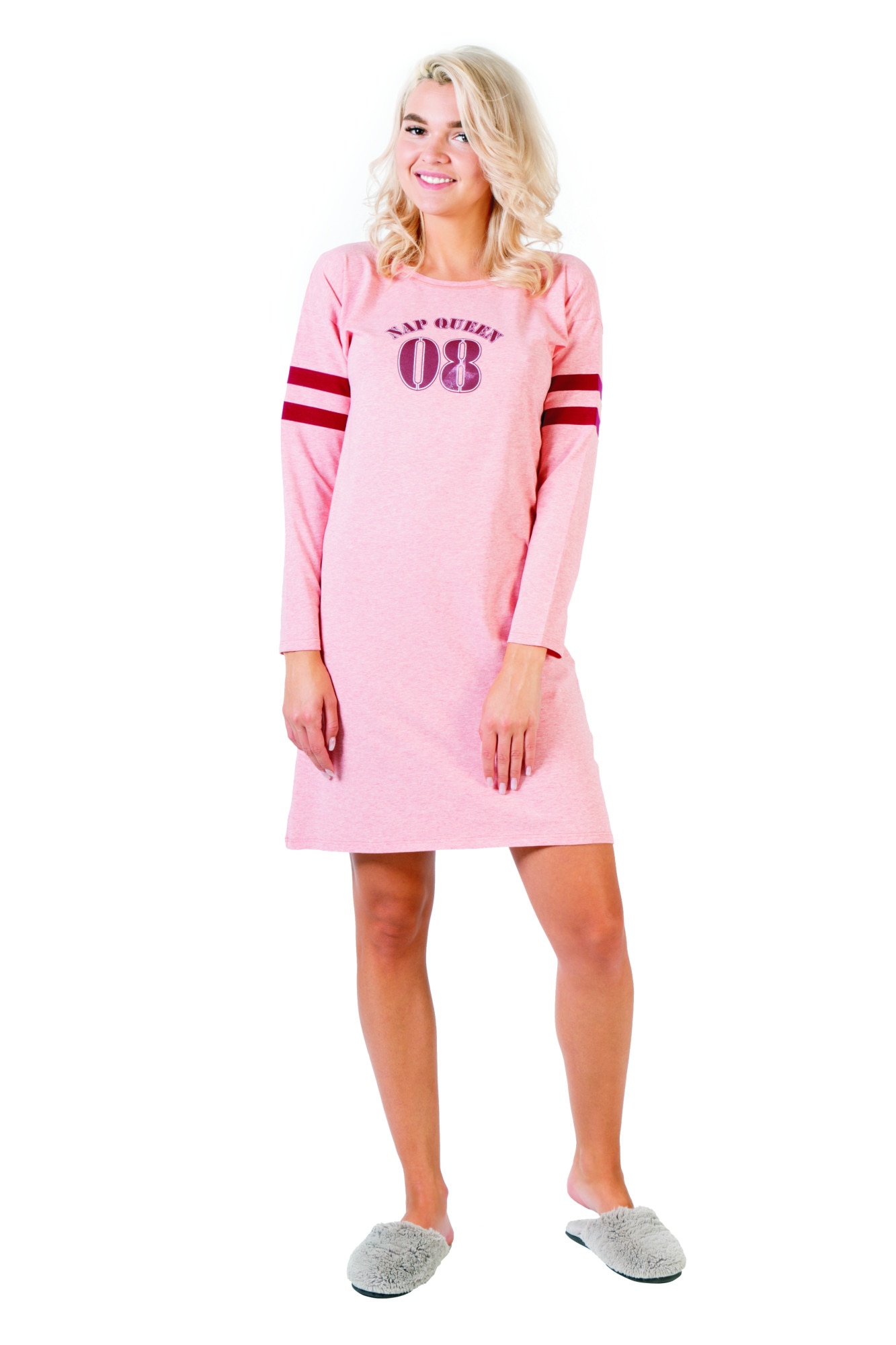 Camasa de noapte , PJF315,, Roz, 2XL