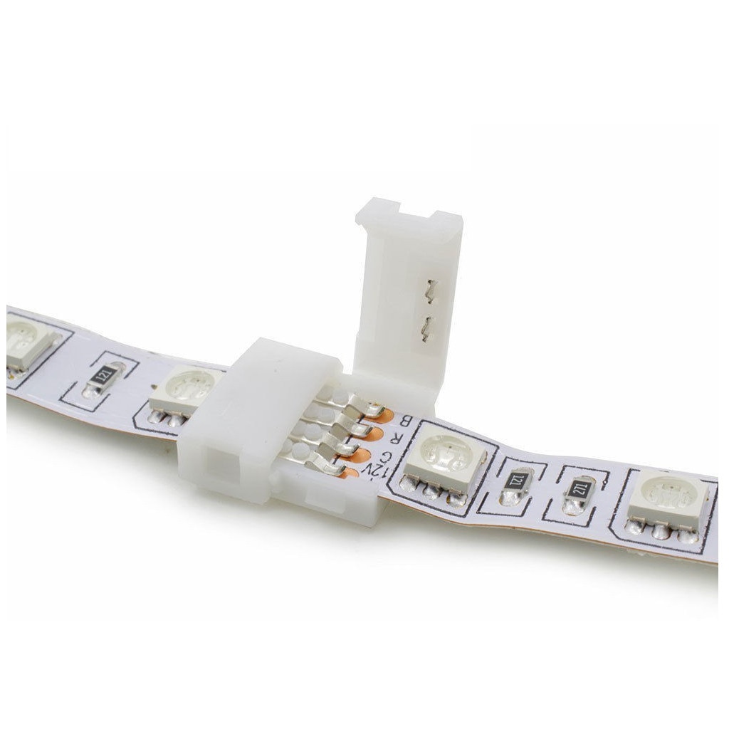 Conector pentru banda LED RGB cu 4 pini, Moderix, 10 mm - eMAG.ro