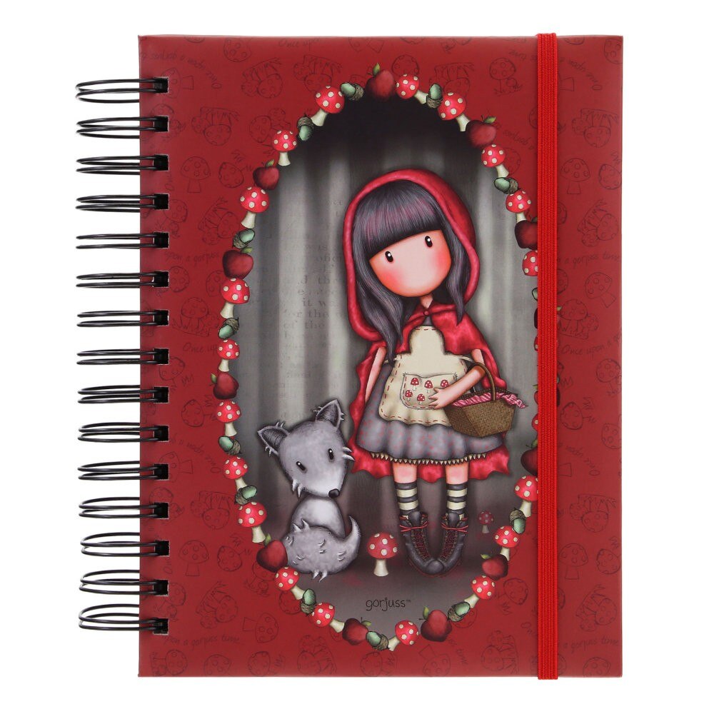 Agenda cu spira Gorjuss Little Red Riding Hood, 18x21x3 cm