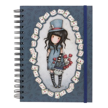 Jurnal cu spira Gorjuss The Hatter, 22.5 x 18.5 x 1.5 cm Jurnal cu spira Gorjuss The Hatter, 22.5 x 18.5 x 1.5 cm