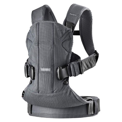 Marsupiu BabyBjorn Anatomic One Air 3D Mesh, Anthracite