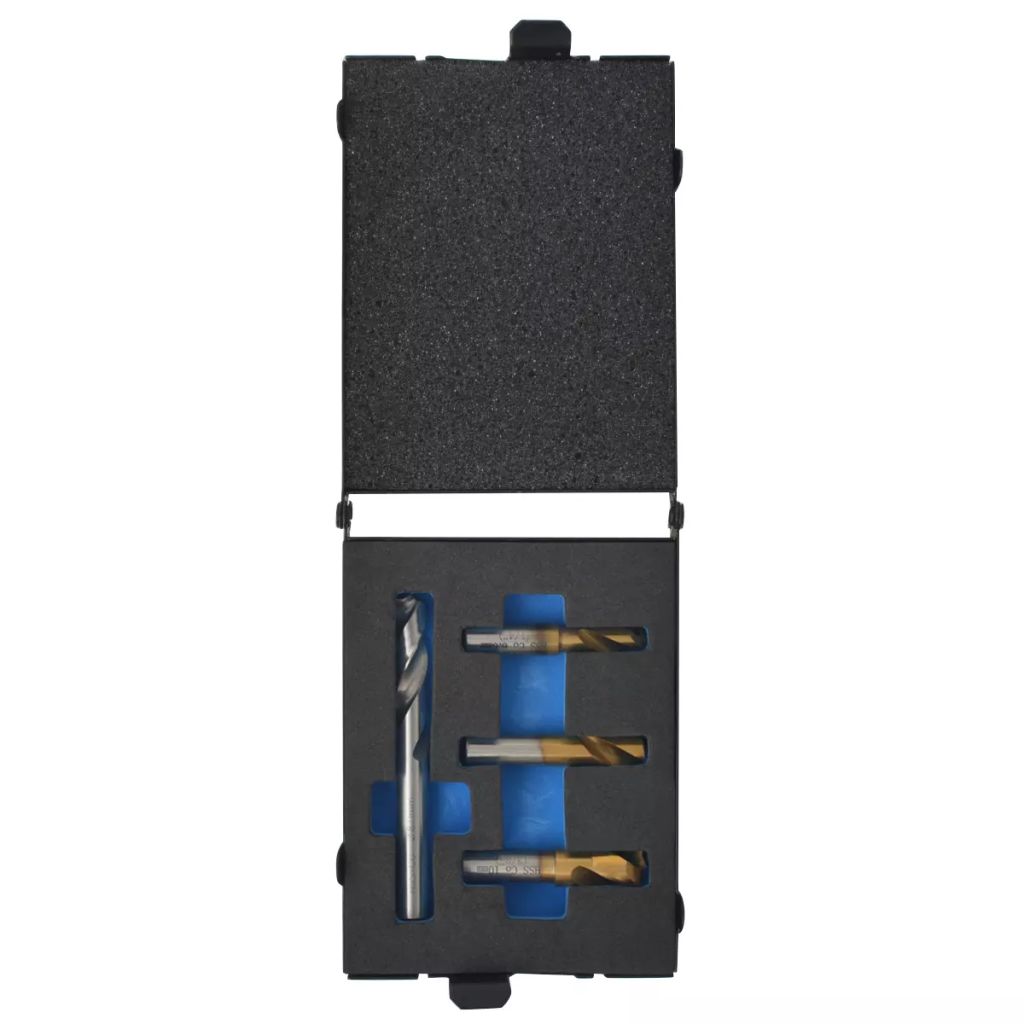 Set burghie si cutter pentru sudura, 4 piese, HSS, vidaXL, 5 x 9,5 mm