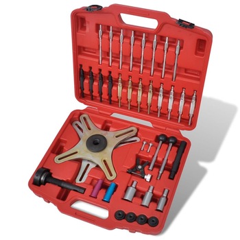 Set unelte cu reglaj automat pentru alinierea ambreiajului, vidaXL, 38 piese, 46 x 42 x 11 cm Set unelte cu reglaj automat pentru alinierea ambreiajului, vidaXL, 38 piese, 46 x 42 x 11 cm