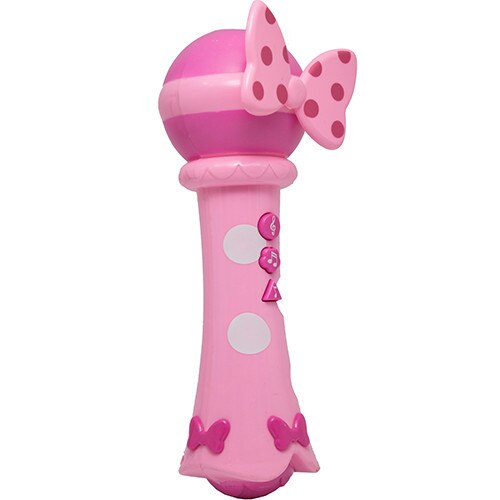 Microfon de jucarie cu melodii, culoare roz