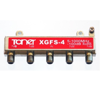 Splitter digital profesional cu 4 iesiri de exterior pentru TV cablu , XGFS-4 , 5-1000 Mhz , Toner Splitter digital profesional cu 4 iesiri de exterior pentru TV cablu , XGFS-4 , 5-1000 Mhz , Toner