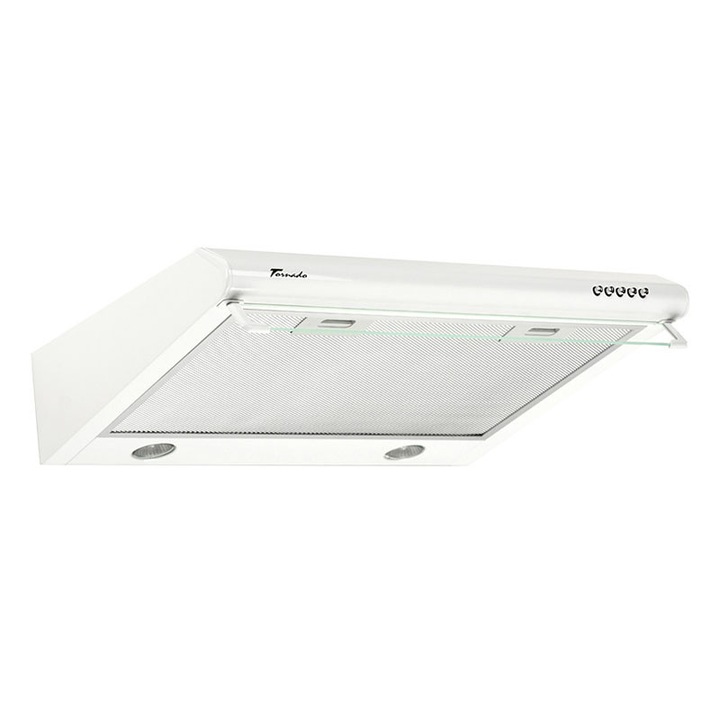 Hota Traditionala Bona 20 (60) LED, 2 motoare, latime 60 cm, absorbtie 560 m3/ora, filtru anti-grasimi aluminiu 5 straturi, Alb
