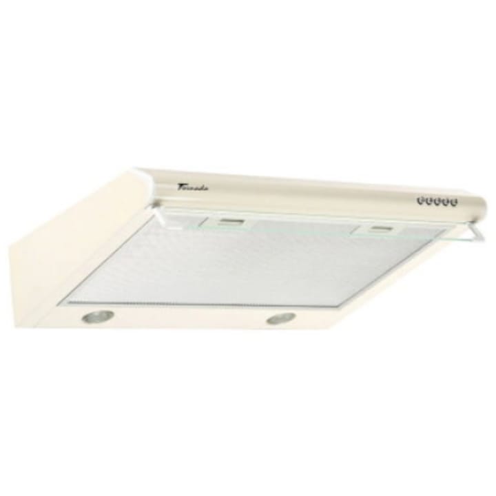 Hota traditionala Tornado Bona 20 (60) LED, 2 motoare, latime 60 cm, absorbtie 560 m3/ora, filtru anti-grasimi aluminiu 5 straturi, Bej
