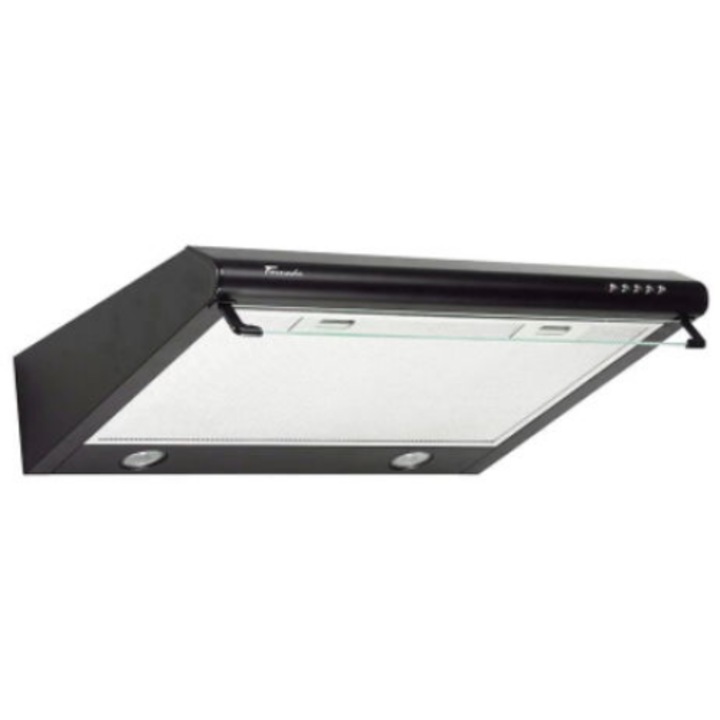 Hota traditionala Tornado Bona 20 (60) LED, 2 motoare, latime 60 cm, absorbtie 560 m3/ora, filtru anti-grasimi aluminiu 5 straturi, Negru