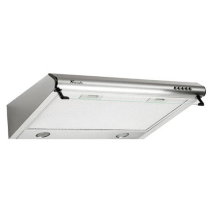 Hota traditionala Tornado Bona 20 (60) LED, 2 motoare, latime 60 cm, absorbtie 560 m3/ora, filtru anti-grasimi aluminiu 5 straturi, Inox