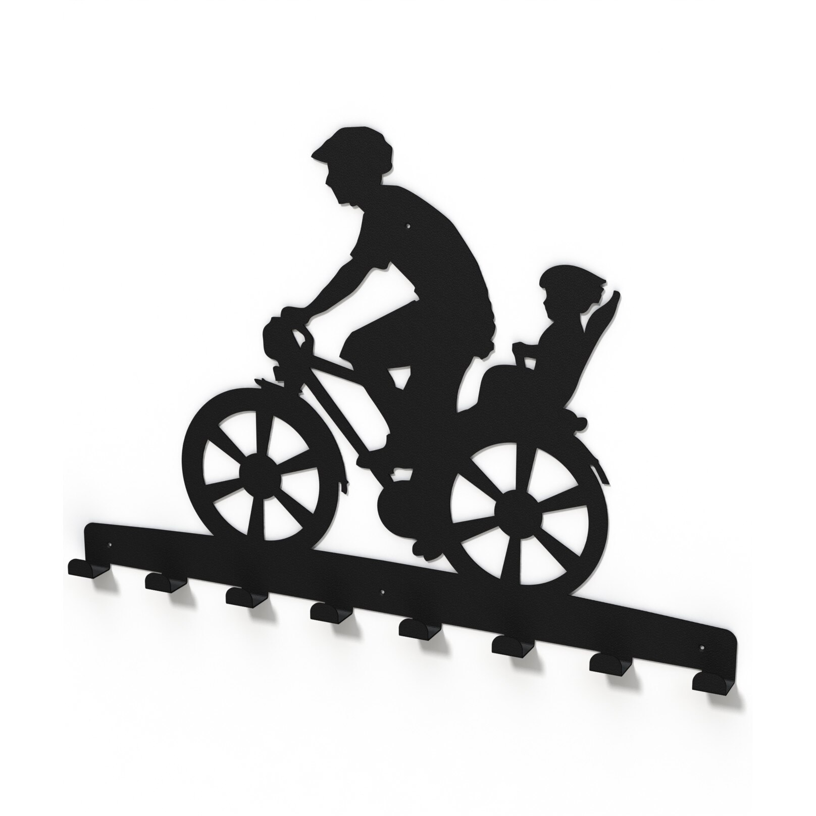 Cuier metalic CU COPILUL PE BICICLETA -model 4166