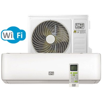 Aparat de aer conditionat Star-Light 9000 BTU Wi-Fi, Clasa A++, 3D Inverter, Functie incalzire, Display, ACT-09WIFI, Alb Aparat de aer conditionat Star-Light 9000 BTU Wi-Fi, Clasa A++, 3D Inverter, Functie incalzire, Display, ACT-09WIFI, Alb
