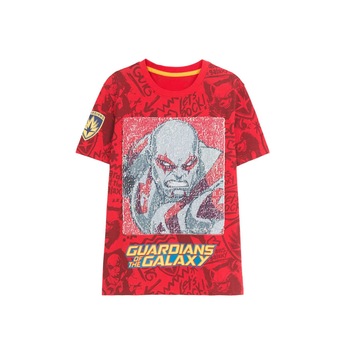 Tricou baieti, desigual, cu paiete reversibile, Guardians, Marimea 7-8 ani Tricou baieti, desigual, cu paiete reversibile, Guardians, Marimea 7-8 ani