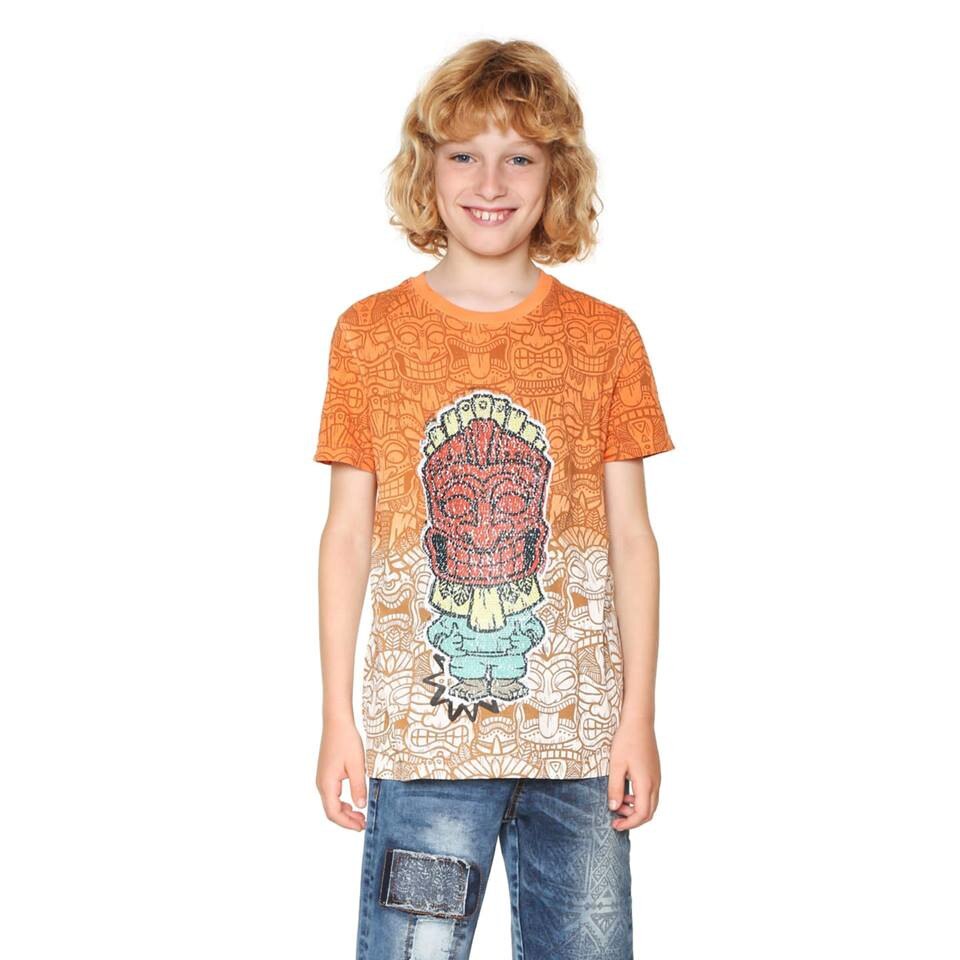 Tricou baieti, Desigual, cu paiete reversibile, Joseba, Marimea 7-8 ani