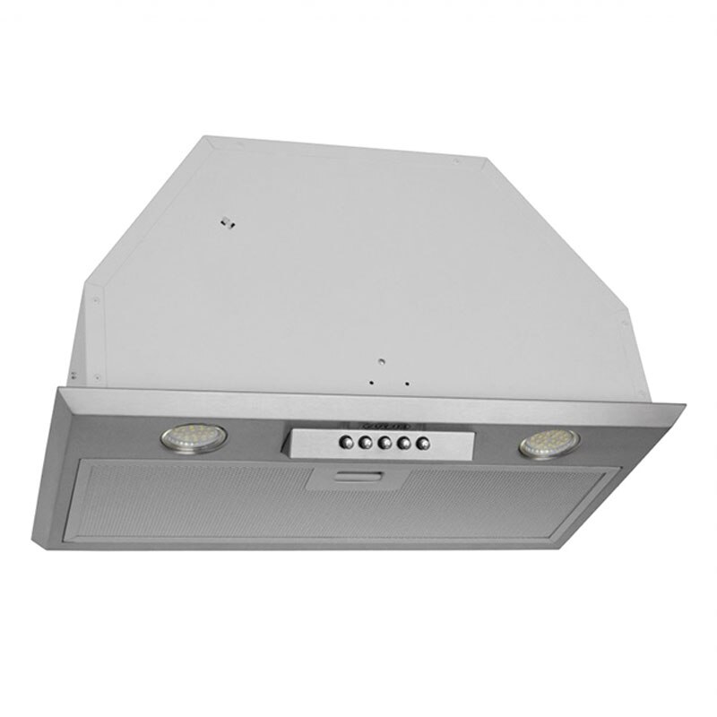 Hota Incorporabila Tornado Modul 1200 (52) LED, 1 motor Turbo, latime 52 cm, absorbtie 1200 m3/ora, filtru anti-grasimi aluminiu 5 straturi, Inox