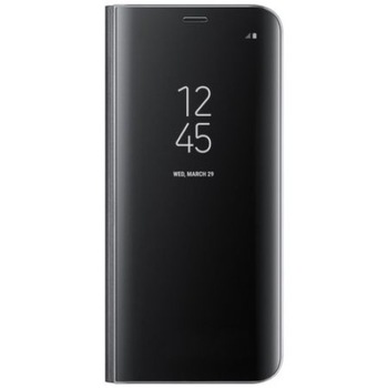 Husa Flip Stand Clear View, Samsung A40, Negru Husa Flip Stand Clear View, Samsung A40, Negru