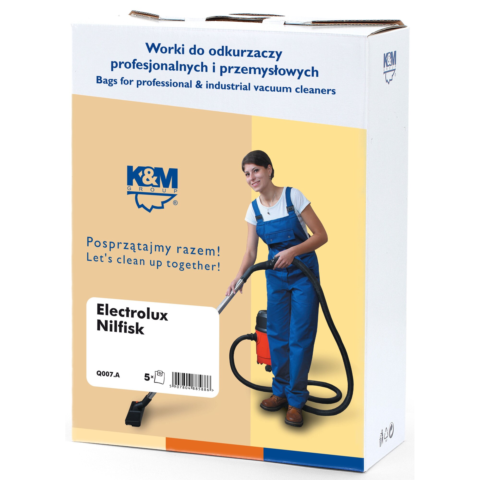 Sac aspirator Electrolux, Nilfisk, hartie, 5X saci, K&M