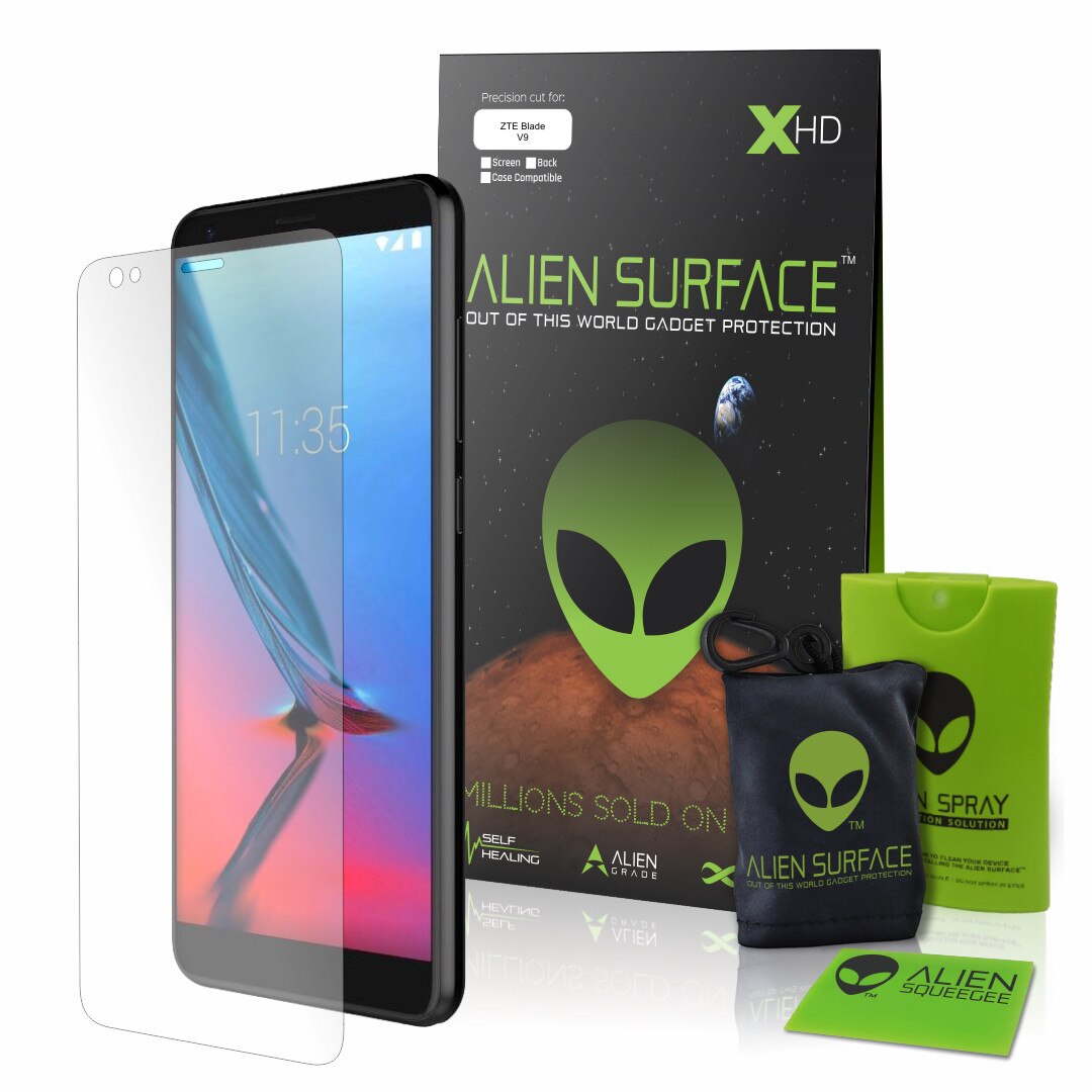 Folie Alien Surface HD, ZTE Blade V9, protectie ecran + Alien Fiber Cadou