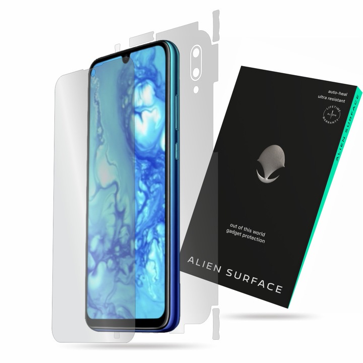 Alien Surface, Huawei P Smart (2019), képernyővédő fólia, hátsó, oldal