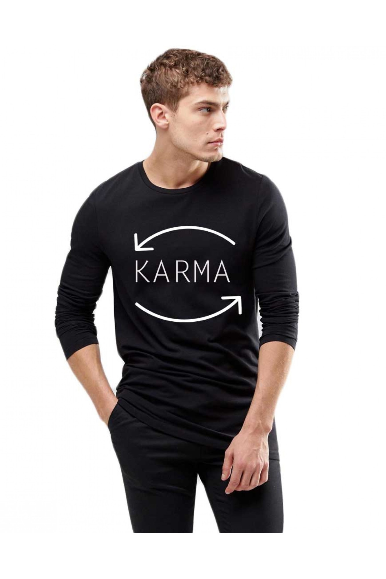 Bluza barbati neagra - Karma