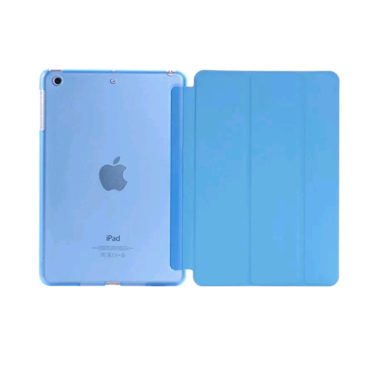 Husa Smart Cover Ipad 9.7" 2017-2018, inchidere magnetica, functie wake-sleep, Albastru