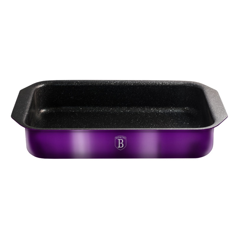 Tava pentru copt dreptunghiulara 35x27 cm Metalic Line Royal Purple bh 1868