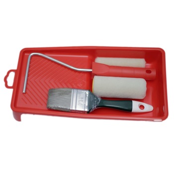 Set 5 accesorii pentru lacuit, baituit - rola burete, pensula Set 5 accesorii pentru lacuit, baituit - rola burete, pensula