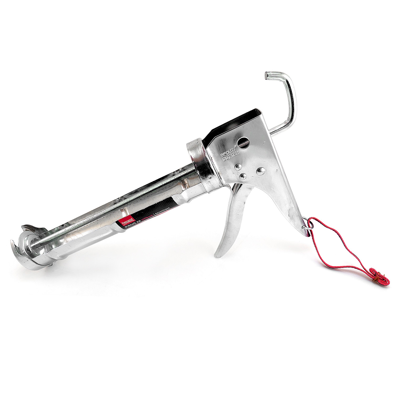 Presa silicon zincat, pistol pentru aplicat cartus 300ml de silicon, acril, adeziv - tija zimtata