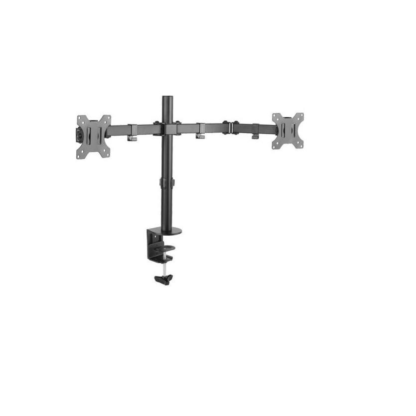 Suport de birou pentru monitor Maclean MC-754, reglabil, 13- 32 inch, Negru