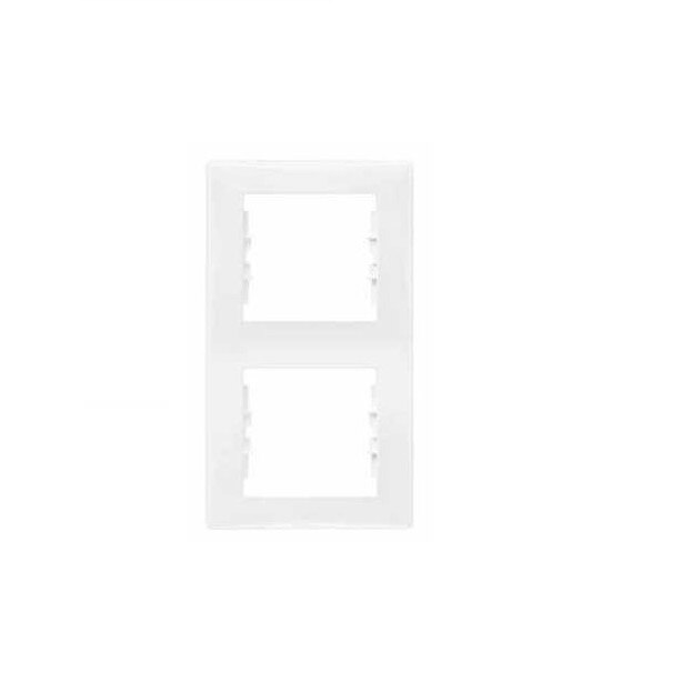 Rama dubla verticala, Schneider Electric, alb