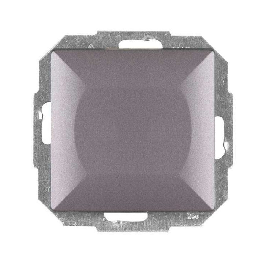 Intrerupator cu revenire, Abex, incastrat, antracit, 10A