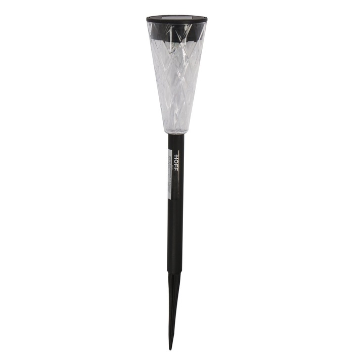 IDL® napelemes kerti lámpa, Átmérő 68 mm és magasság 365 mm, A modell műanyagból készült, Fehér LED-del és 1 db AAA 600mAh akkumulátorral szerelve, Fő előnye, hogy nem fog áramot fogyasztani