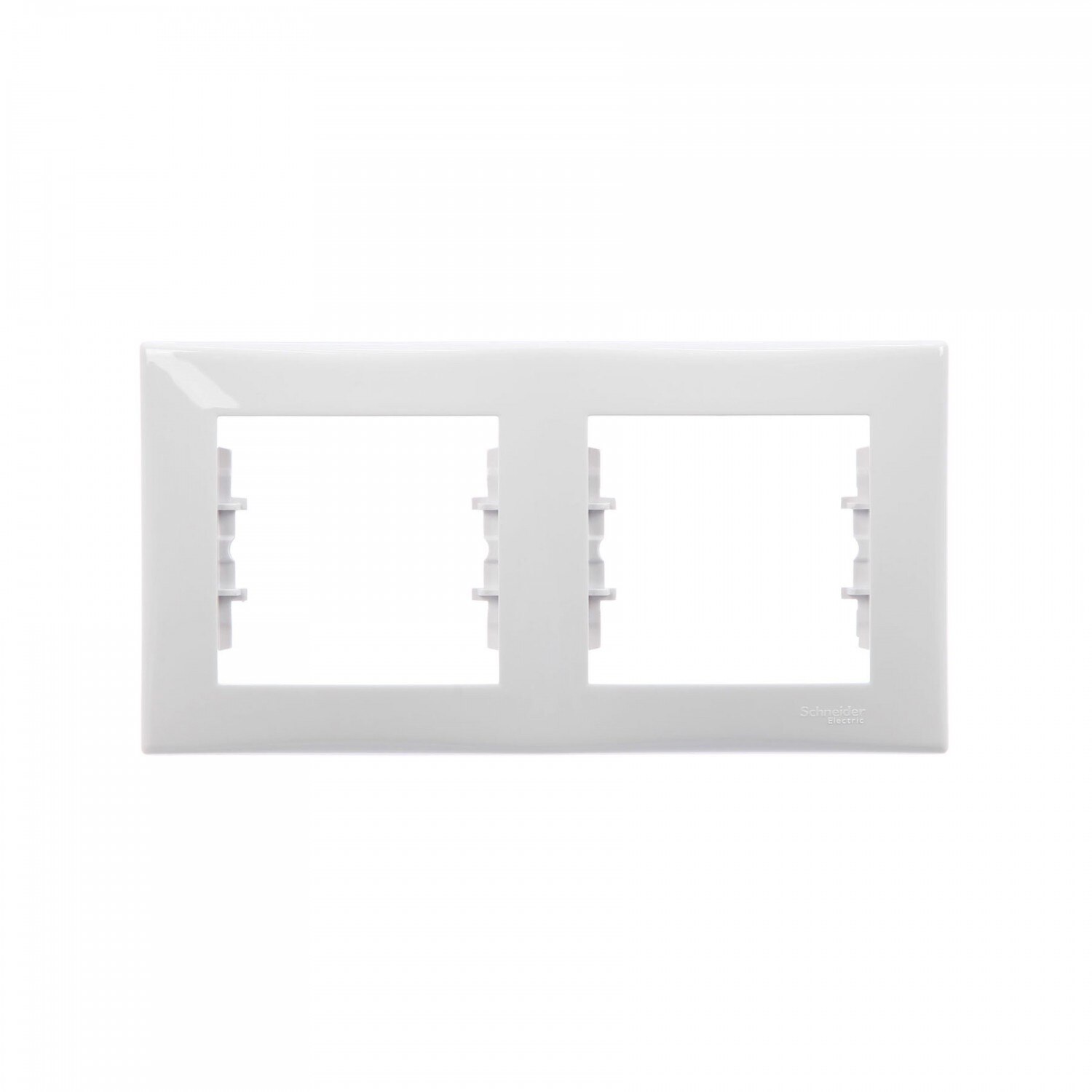 Rama dubla, orizontala, Schneider Electric, alb, 80x156x7 mm