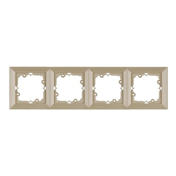 Rama, 4 module, satin, 330x90x4 mm Rama, 4 module, satin, 330x90x4 mm