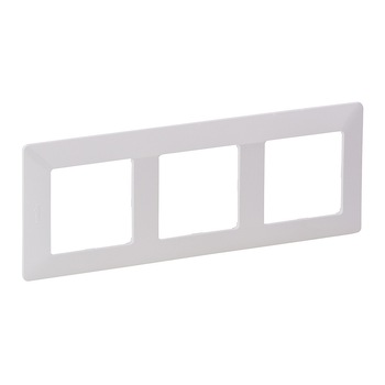 Rama Legrand, 3 posturi, alba, 86 x 288 x 9.8 mm Rama Legrand, 3 posturi, alba, 86 x 288 x 9.8 mm