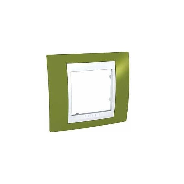 Rama Schneider Electric, 1 post, verde fistic/alb