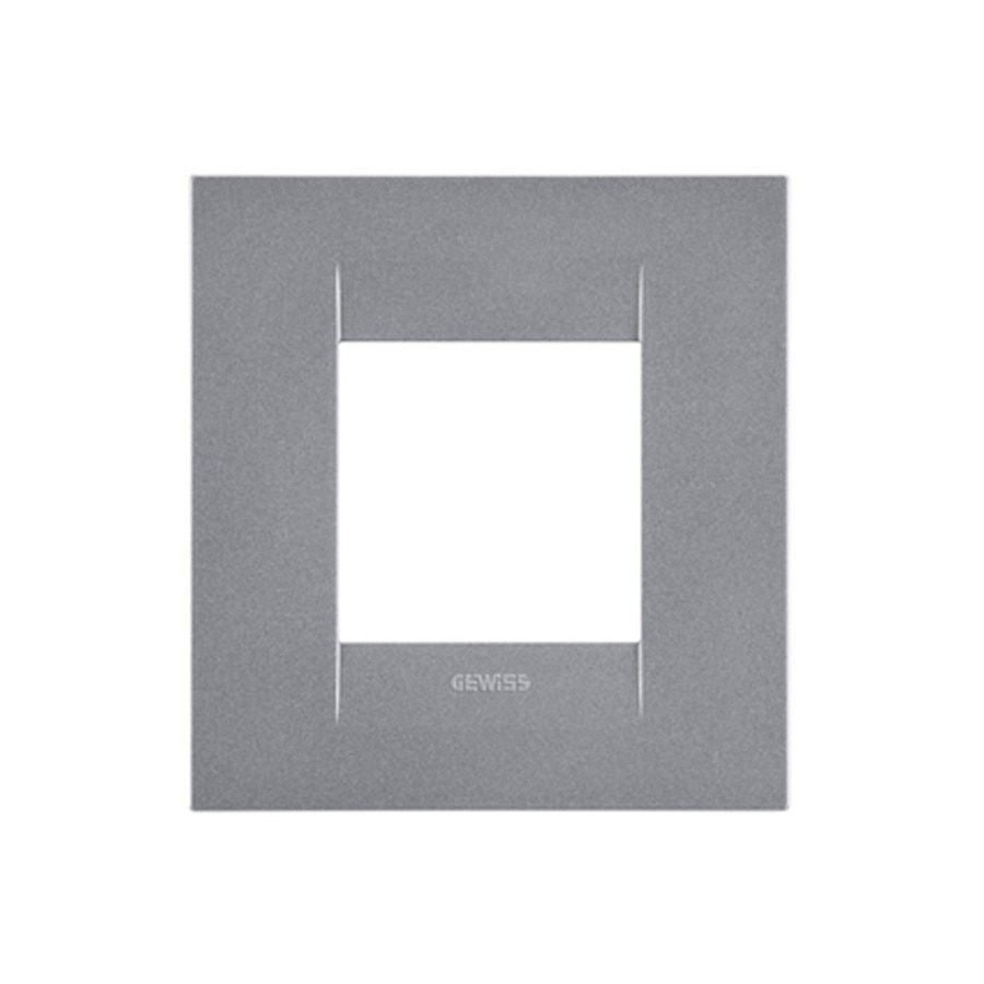 Rama orizontala Gewiss, 2 module, gri-titan