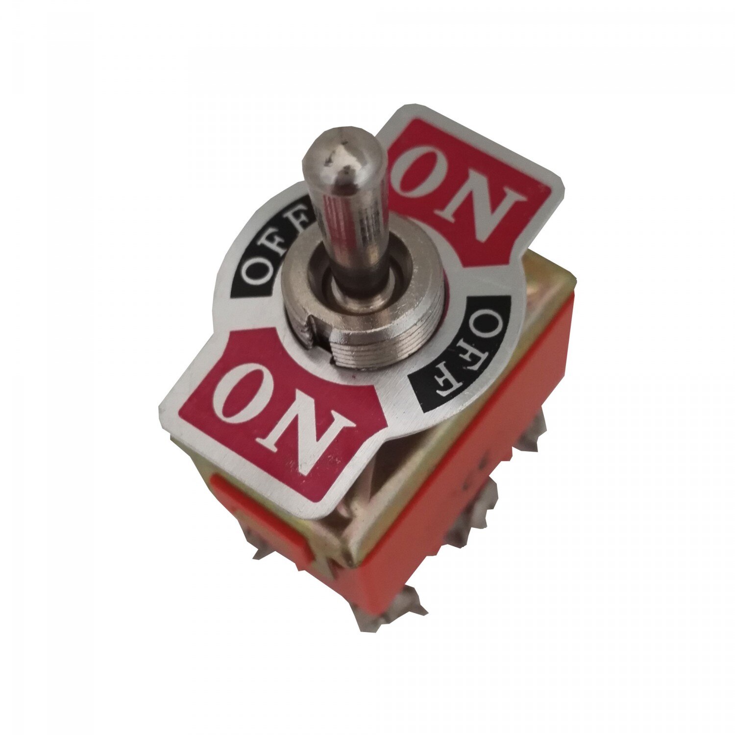 Intrerupator pe fir on / off Adeleq, incastrat, 16A, rosu cu negru