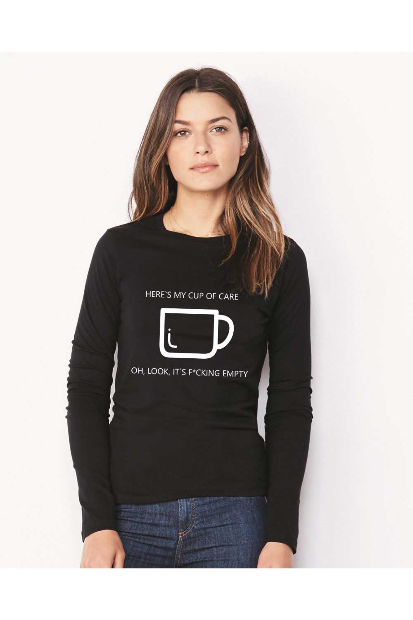 Bluza dama neagra - Cup of care