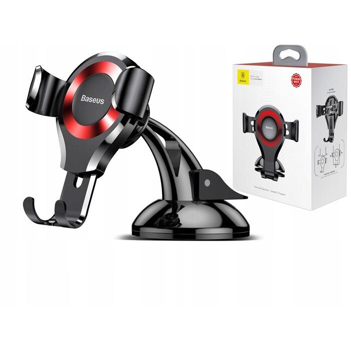 Suport auto Baseus Osculum Gravity Holder SUYL-XP09, Negru/Rosu