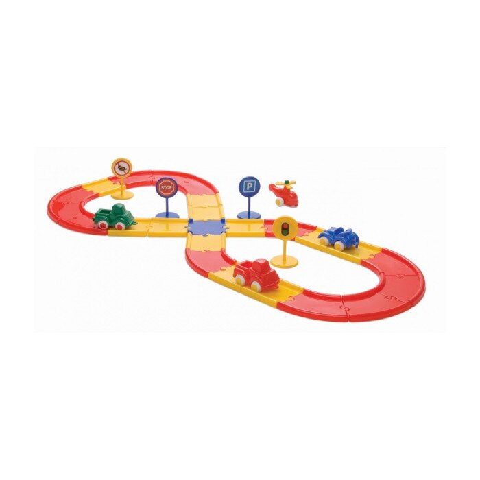 Pista pentru masina VikingToys 45514, Multicolor, 32 piese