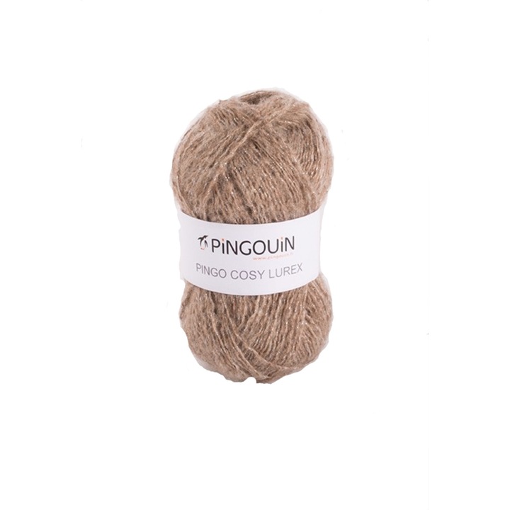 Kötőcérna Pingo Cozy Lurex 1264 Camel, hossza 147 méter