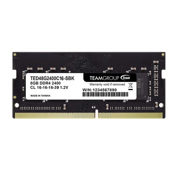 Memorie RAM 8 GB sodimm ddr4, 2400 Mhz, TeamGroup, pentru laptop Memorie RAM 8 GB sodimm ddr4, 2400 Mhz, TeamGroup, pentru laptop