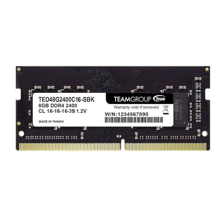 Memorie RAM 8 GB sodimm ddr4, 2400 Mhz, TeamGroup, pentru laptop