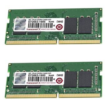 Memorie RAM 16 GB , set 2x8 GB , sodimm ddr4, 2400 Mhz, Transcend, pentru laptop Memorie RAM 16 GB , set 2x8 GB , sodimm ddr4, 2400 Mhz, Transcend, pentru laptop